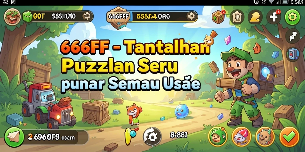 Tampilan gameplay 666FF yang menarik dengan berbagai teka-teki menantang.
