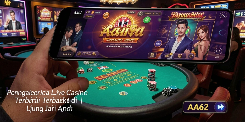 Tampilan gameplay Live Casino yang mendebarkan dan interaktif.