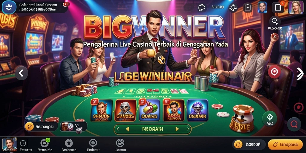 Tampilan gameplay seru dari BIGWINNER Live Casino.