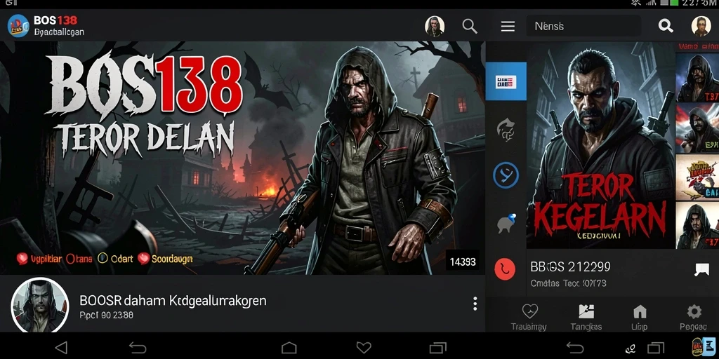 Tampilan gameplay terror yang mendebarkan dari BOS138.