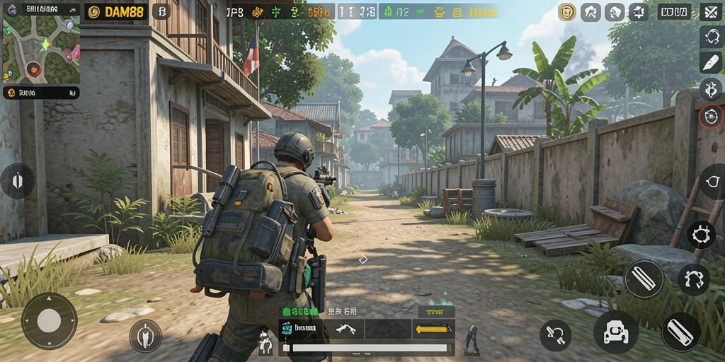 Tampilan gameplay menarik dari game TPS DAM88.