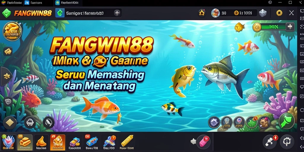 Tampilan menakjubkan dari gameplay Fishing FANGWIN88.