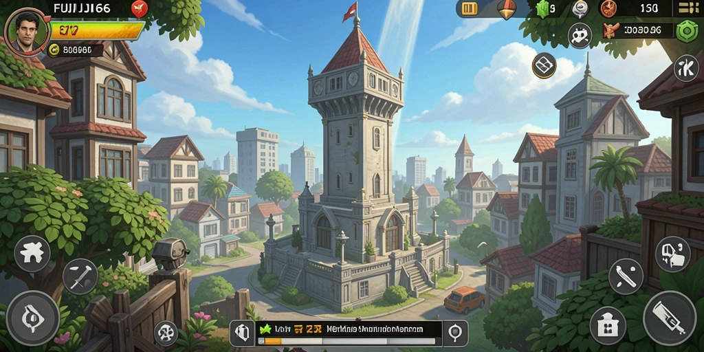 Tampilan seru dari gameplay Tower Defense FUJI66 yang penuh aksi.