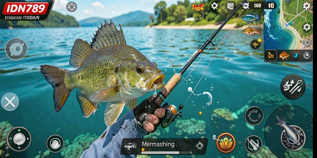 Tangkapan ikan yang memukau dalam gameplay IDN789.