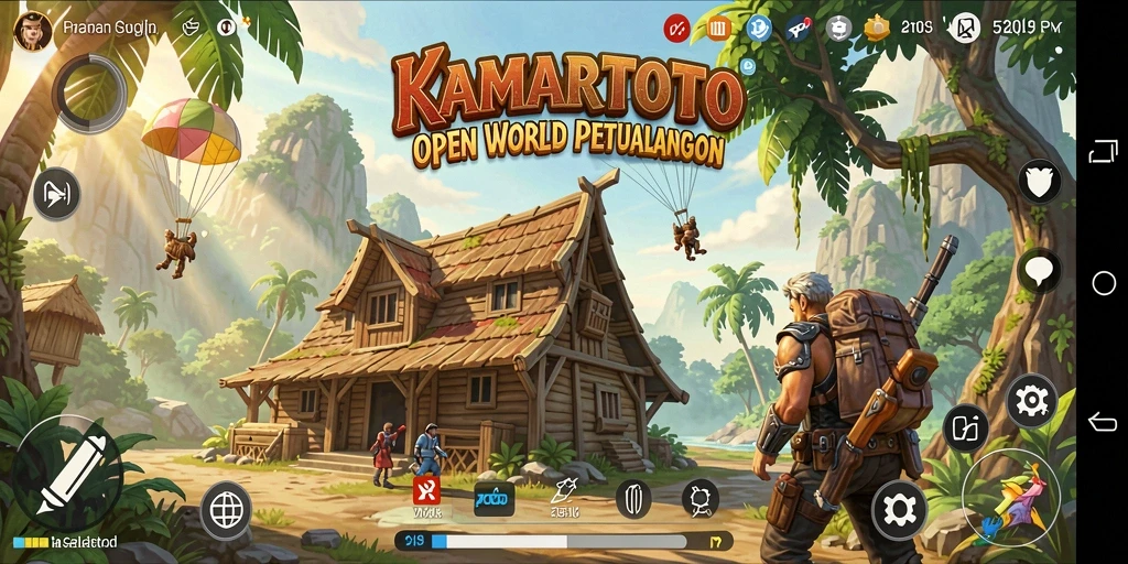 Tampilan gameplay <strong>KAMARTOTO</strong> yang mendebarkan di dunia terbuka.