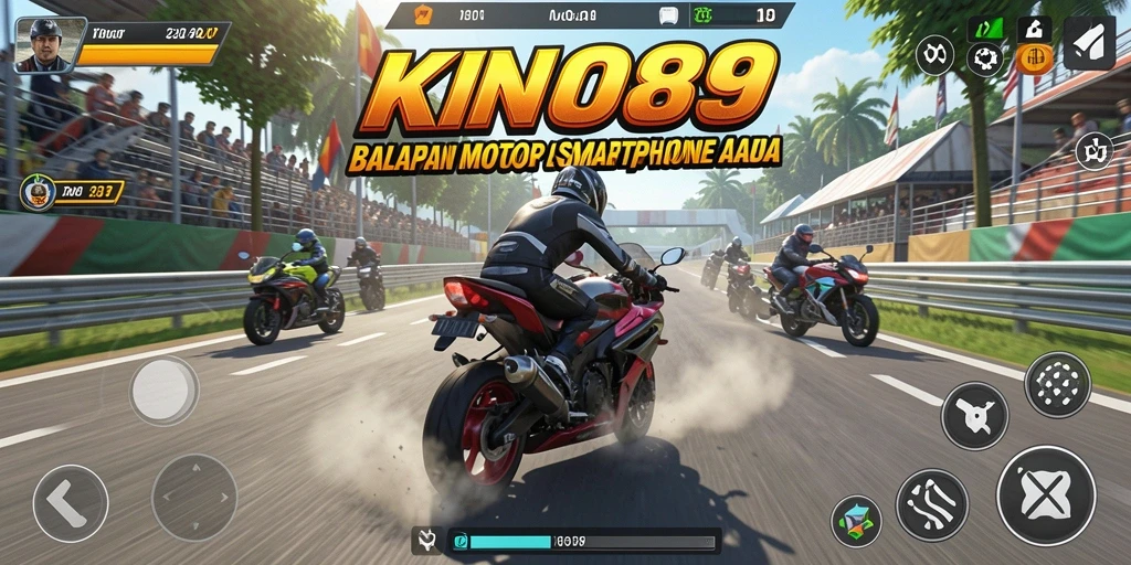 Gameplay seru KNO89, balapan motor yang mendebarkan dan grafis menakjubkan.