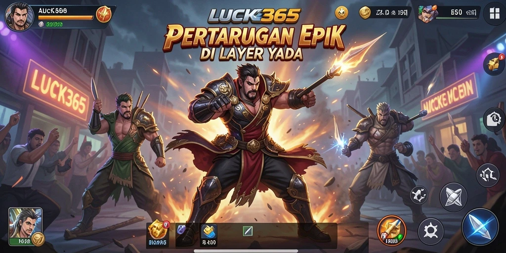 Tampilan gameplay LUCK365 yang seru saat pertarungan berlangsung.