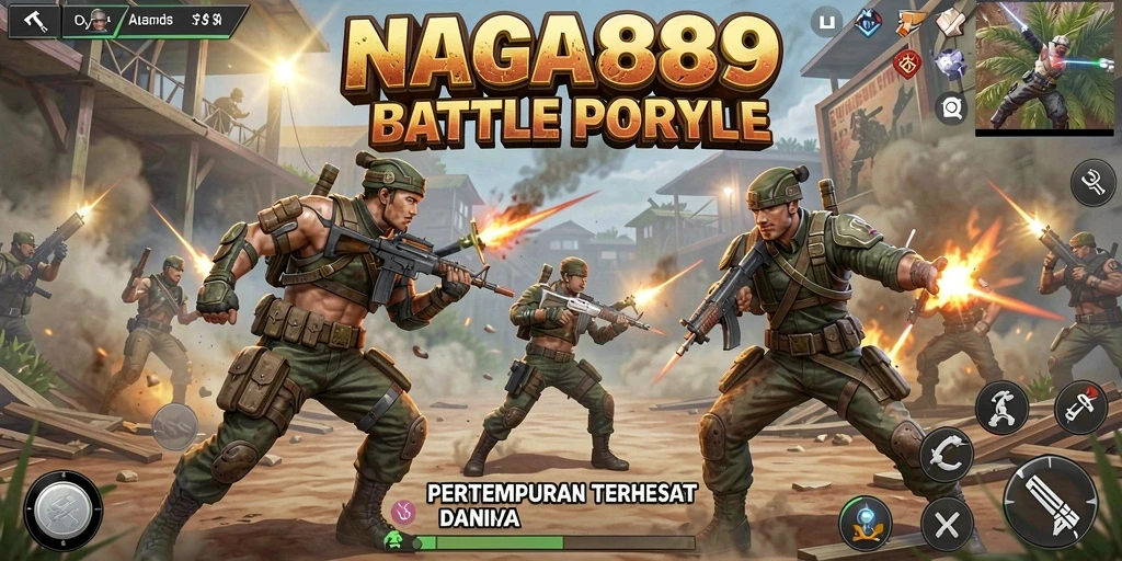 Gameplay intens dalam NAGA889 dengan aksi Battle Royale mendebarkan.