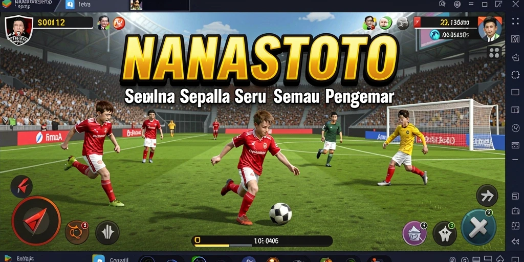 Tangkapan layar menunjukkan aksi menegangkan di lapangan sepak bola.