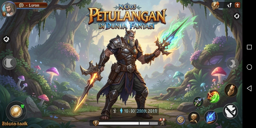 Tampilan gameplay mendebarkan dari <strong>NX303</strong> yang penuh aksi RPG.
