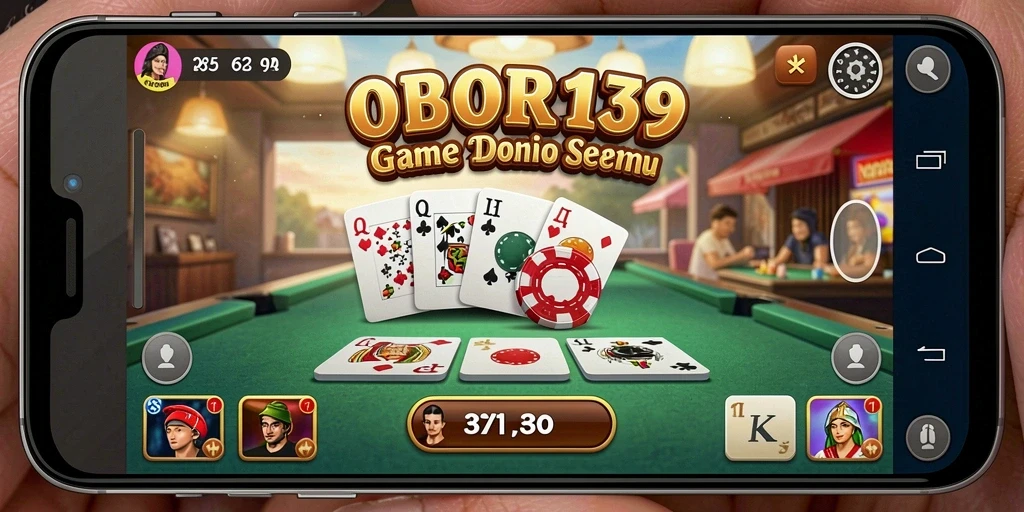 Tampilan gameplay seru dalam OBOR138 dengan kartu domino yang menarik.