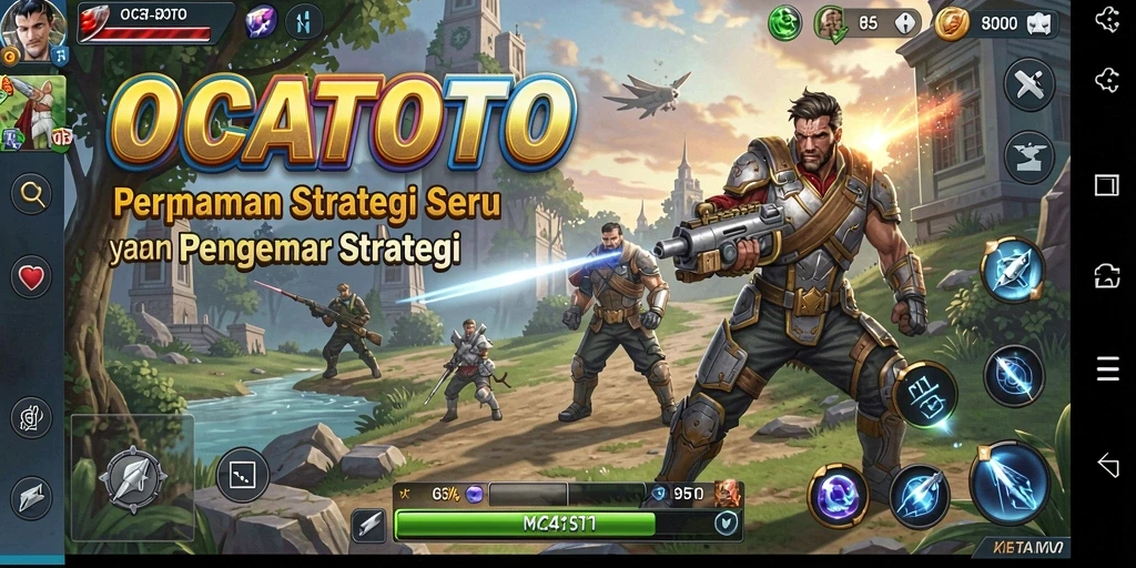 Screenshot gameplay OCATOTO menampilkan tindakan strategis yang mumpuni.