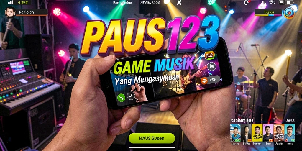Tampilan gameplay PAUS123 dengan pengalaman musik yang interaktif.