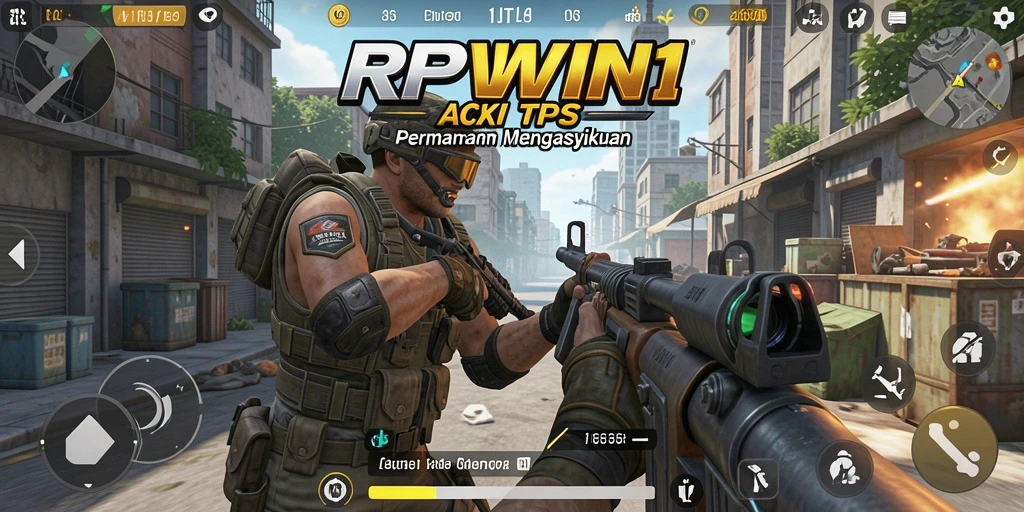 Tampilan menarik dari gameplay seru RPWIN1 saat aksi TPS.