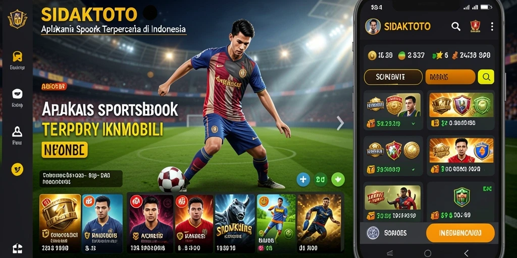 Tampilan menarik dan interaktif dari gameplay Sportsbook SIDAKTOTO.