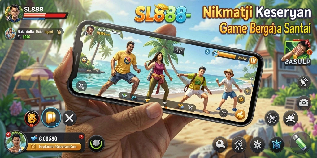 Tampilan gameplay seru dalam SL888 saat bermain santai.