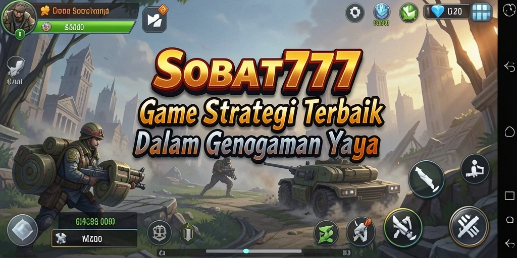 Tampilan game SOBAT777 menampilkan aksi strategi yang intens dan dinamis.