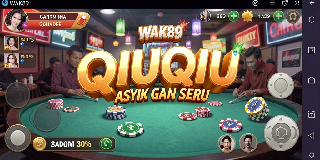 Gameplay seru di WAK89 dengan kartu QiuQiu.